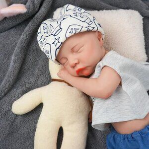 17.72in Full Silicone Reborn Baby Doll Newborn Angelic Face Toddler Boy Doll